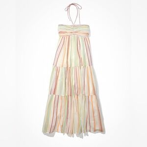 American Eagle Outfitters Multicolor Striped Midi Dress